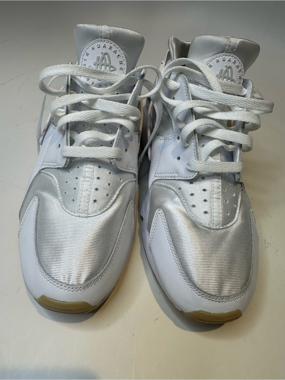 Nike White & Silver Athletic Sneakers